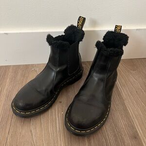 Dr. Martens Black Lined Chelsea Boot Size 8